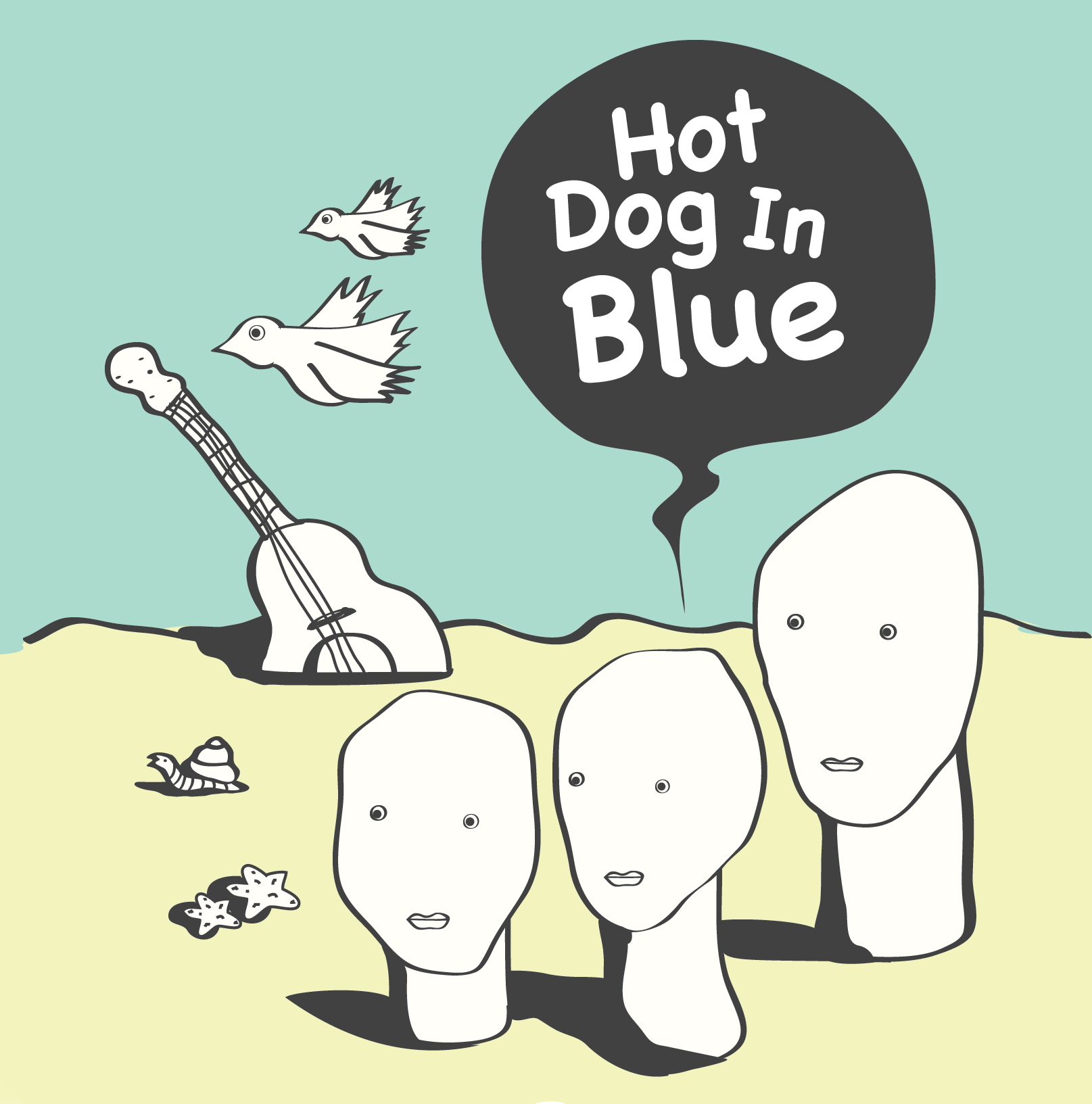 HOT DOG IN BLUE